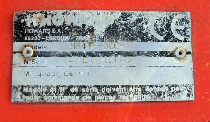 Herse rotative Howard HR41300