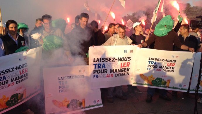 Manifestation à l'appel de la Fnsea à Paris