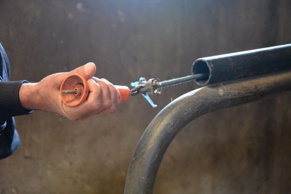 Fixation sur une logette.