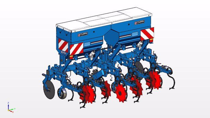 Plan 3D des nouvelles trémies. Plan 3D des nouvelles trémies.