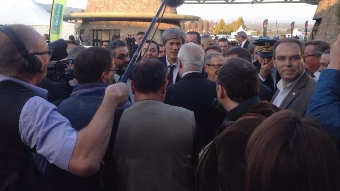 Stéphane Le Foll en visite au sommet de l'élevage 2014