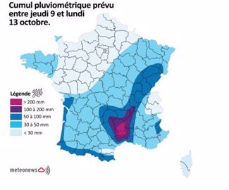 Le point sur les fortes pluies attendues dans le sud ces prochains jours