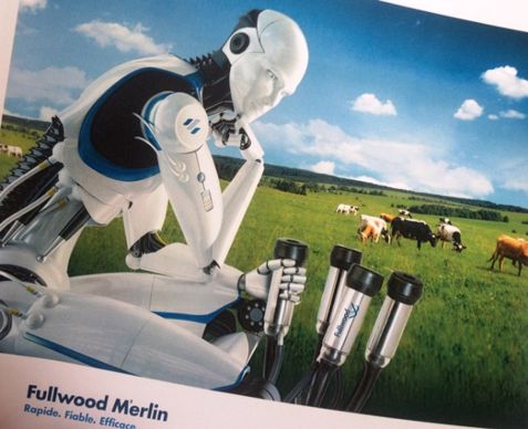 Fullwood Packo présentera son nouveau robot de traite Merlin.