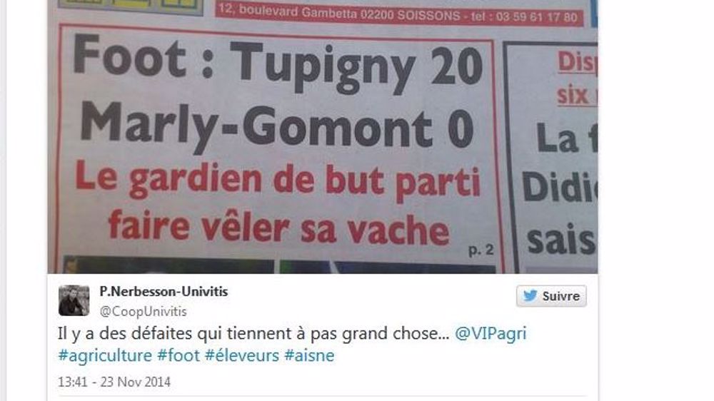 Quand le gardien de but est éleveur et qu'il doit aider ses vaches à vêler...