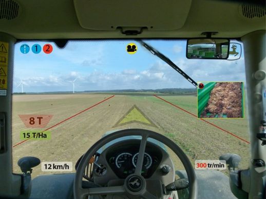 Voilà à quoi pourra ressembler demain votre pare-brise de tracteur ou d'automoteur.