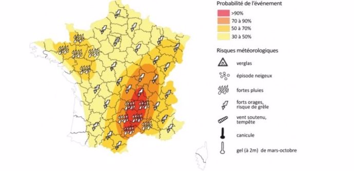 Carte de vigilance orages