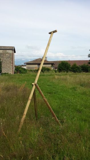 Perchoir à rapace inauguré en Isère. <br />(©Fabien Hublé - Lpo)