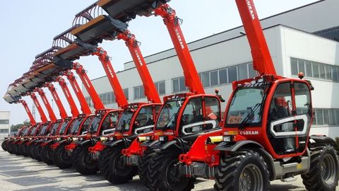 Merlo turbofarmer 38.7 aux couleurs Loxam (©Merlo) Merlo turbofarmer 38.7 aux couleurs Loxam (©Merlo)