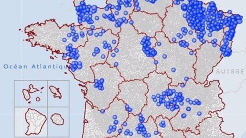 Carte des éleveurs participant à la démarche €colait. (©BTPL)