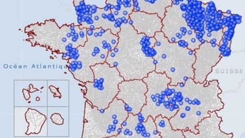 Carte des éleveurs participant à la démarche €colait. (©BTPL)