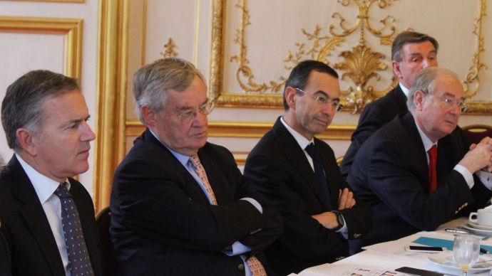 François Zocchetto, Jean-Claude Lenoir, Bruno Retailleau, Jean Bizet et Daniel Dubois.