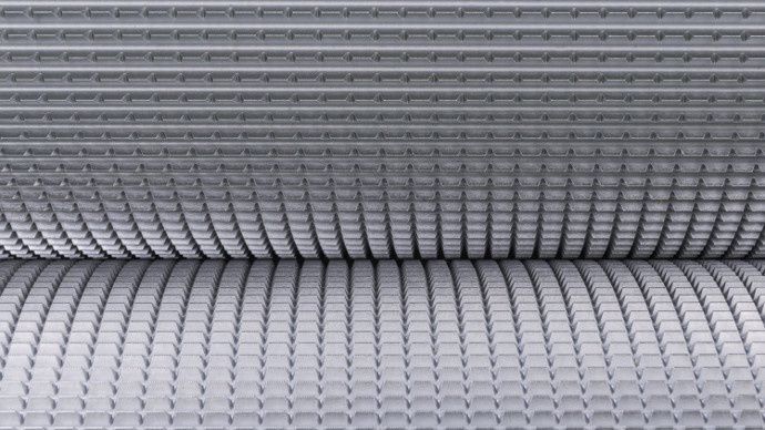 Le profil rainuré en dents de scie en forme de croix du MCC Shredlage