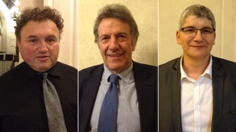 Daniel Prieur, Jean-Louis Cazaubon et Raymond Vial sont présidents de la Chambre d'agriculture de leur département : respectivement le Doubs, les Hautes-Pyrénées et la Loire. Tous trois sont candidats aux élections régionales. (©Terre-net Média)