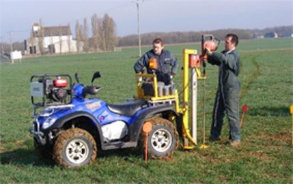 Le reliquat sortie hiver est le seul poste mesuré<br /> dans l'équation du bilan azoté. <br />(©Auréa AgroSciences) Le reliquat sortie hiver est le seul poste mesuré<br /> dans l'équation du bilan azoté. <br />(©Auréa AgroSciences)