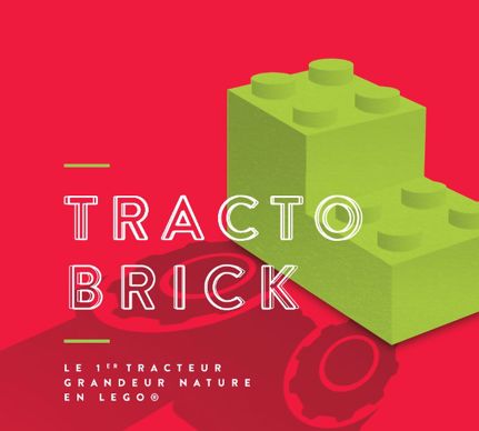 TractoBrick, un tracteur Claas Arion 460 grandeur nature en Lego
