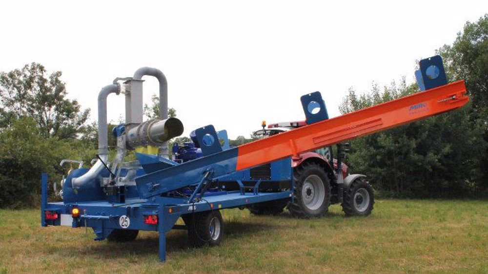 Séparateur de phases mobile de Miro, tout est sur la remorque ! (©Miro)