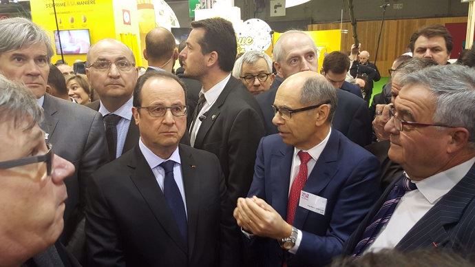 François Hollande s'est rapidement fait hué dans les allées du Salon de l'agriculture.