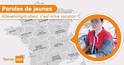 Thomas Garçon témoigne pour Paroles de Jeunes. (©Terre-net Média) 