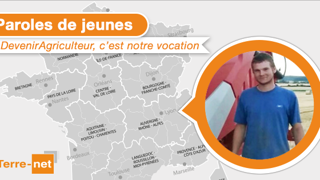 Aurélien Juret témoigne pour Paroles de Jeunes (©Terre-net Média) Aurélien Juret témoigne pour Paroles de Jeunes (©Terre-net Média)