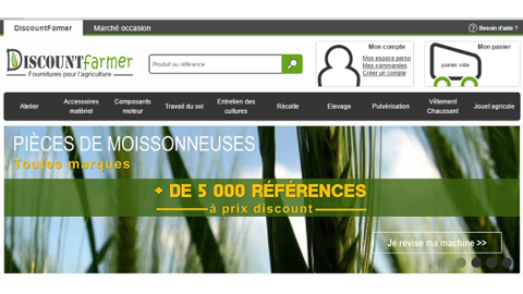 Le site Discountfarmer.com s'attaque au marché de l'occasion. (©Discountfarmer)