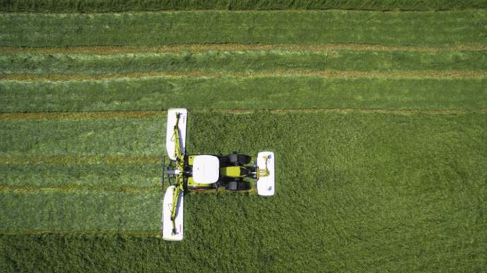 La nouvelle faucheuse Disco 1100 Trend fauche 10,7 m de large par passage. (©Claas)