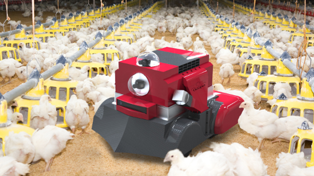 <span style="line-height: 1.5em;">Octopus poultry, le robot spécialisé dans la surveillance et l'entretien des poulaillers (©MCAI)
