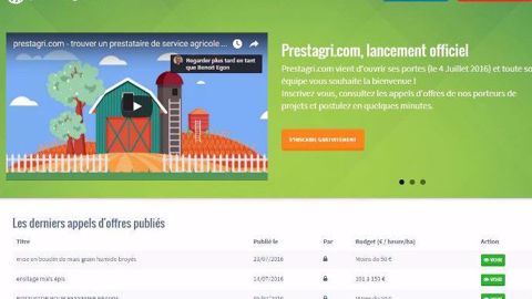 Prestagri.com la mise en relation entre exploitants et sous-traitants (©Terre-net Média )