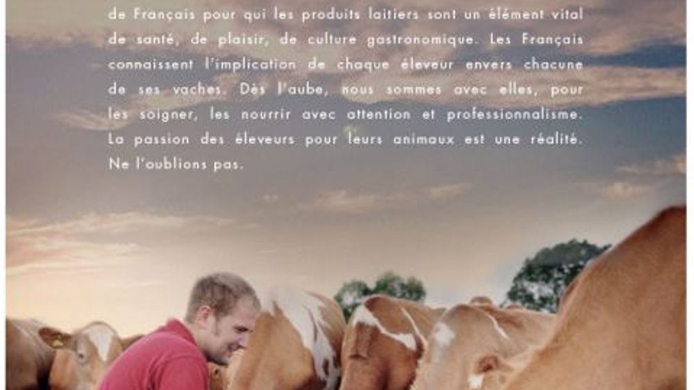 La campagne du Cniel sera diffusée dans la presse et sur les chaînes de télévision. (©Cniel) La campagne du Cniel sera diffusée dans la presse et sur les chaînes de télévision. (©Cniel)