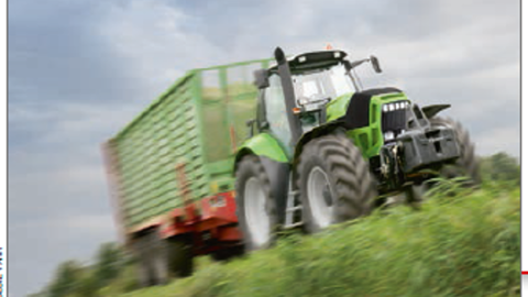 Le Deutz-Fahr TTV630 au transport. (©Deutz-Fahr) 