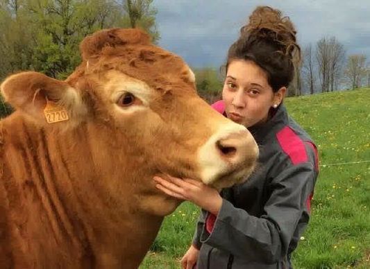 Clara Lasternas, fille d'agriculteur élève en lycée agricole en Haute-Savoie