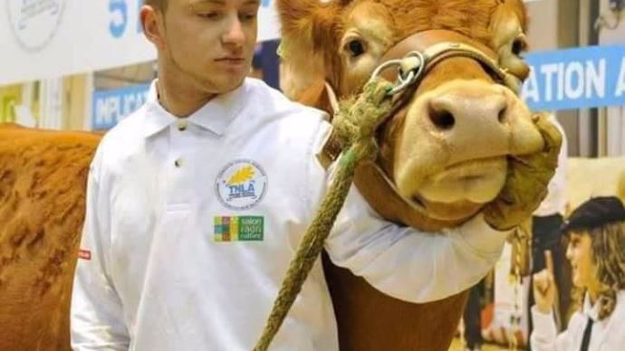 Baptiste Soulat, en formation agricole dans la Creuse