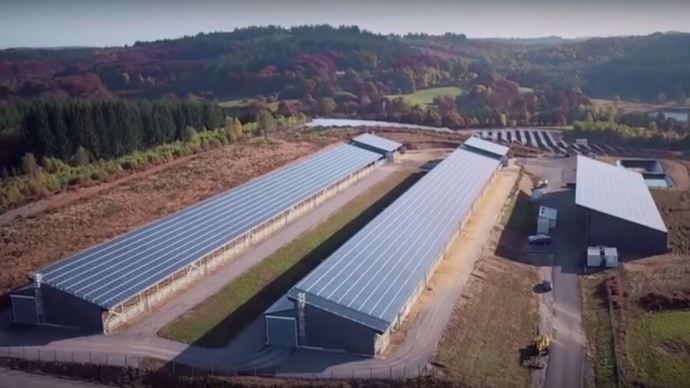 AVec ses panneaux solaires et son unité de méthanisation, le centre d'engraissement de saint-Martial fournira de l'électricité à 900 foyers.