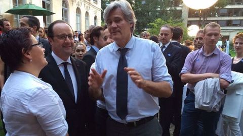 Lors de la première "nuit de l'agro-écologie", le 23 juin 2016, François Hollande était venu en personne pour soutenir l'initiative de Stéphane Le Foll, dans les jardins du ministère de l'agriculture. (©Terre-net Média)