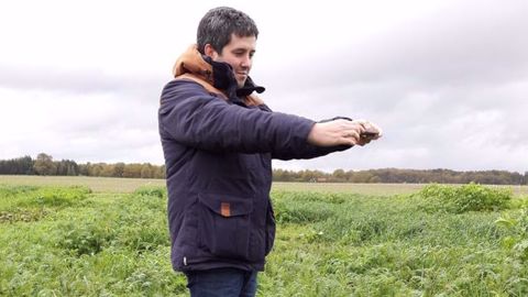 Grâce à MyChlorofiltre, on peut estimer à partir d'une photo la quantité de biomasse du couvert, ainsi que la quantité d'azote, de potassium et de phosphore stockées. (©Jouffray-Drillaud) Grâce à MyChlorofiltre, on peut estimer à partir d'une photo la quantité de biomasse du couvert, ainsi que la quantité d'azote, de potassium et de phosphore stockées. (©Jouffray-Drillaud)