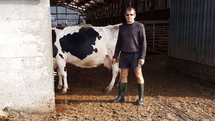 Frédéric Anty essai l' adhérence les bottes Agrilite 