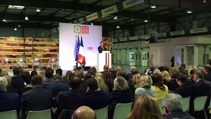 A Rungis, mercredi 11 octobre 2017, Emmanuel Macron a prononcé un discours de politique agricole qui fera probablement date pour son quinquennat à l'Elysée