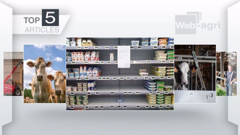 Articles les plus lus de la semaine sur Web-agri. (©Terre-net Média