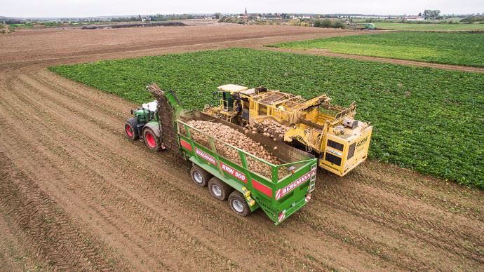 Transbordeur traîné Bergmann RRW 500 et fonction marche en crabe