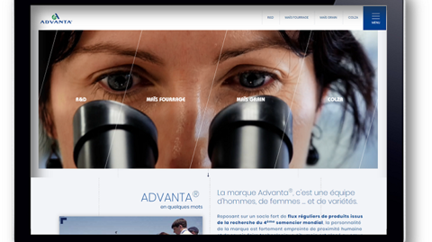 Nouveau site Internet d'Advanta. (©Terre-net Média) Nouveau site Internet d'Advanta. (©Terre-net Média)