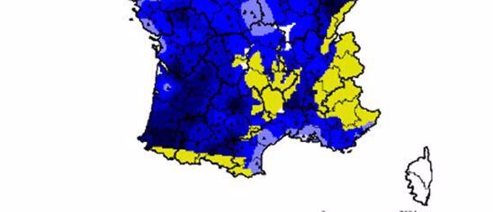 Cumul de pluie du 1er mai au 15 juin 2018