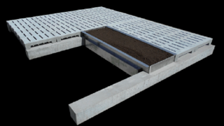 Le module de plancher Well'floor de Fournier favorise le fouissage chez les porcs (©Fournier) Le module de plancher Well'floor de Fournier favorise le fouissage chez les porcs (©Fournier)