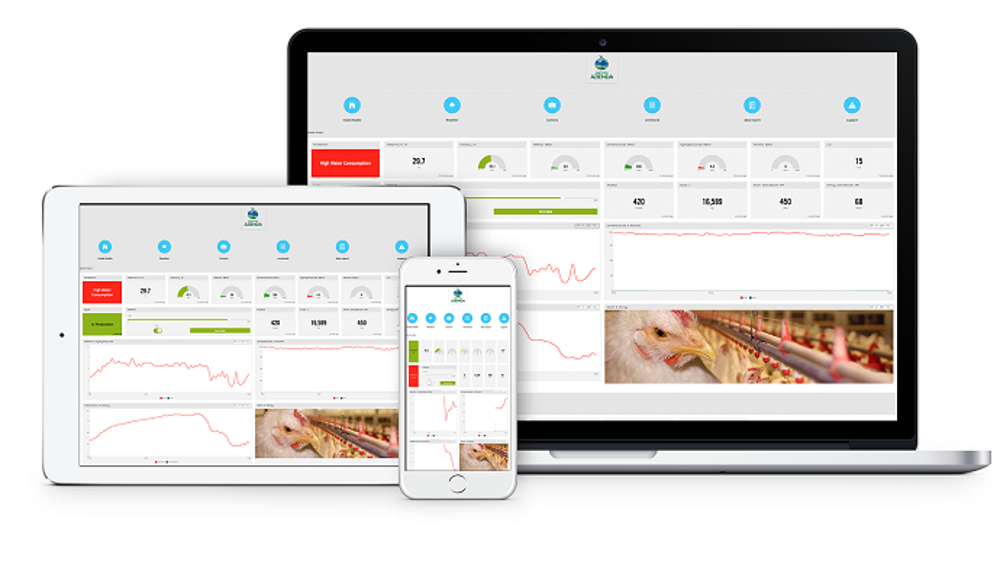 Les données récoltées par les capteurs de Plinio sont enregistrés sur une plateforme et consultable à tout moment par l'éleveur. (©Cynomys)