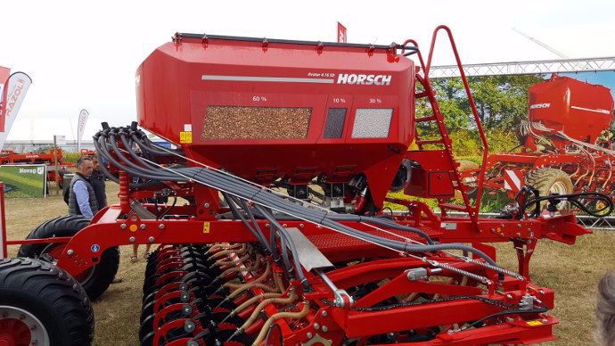 Horsch Avatar sur le stand d'Innov-Agri avec la visualisation des comprtiments de trémie
