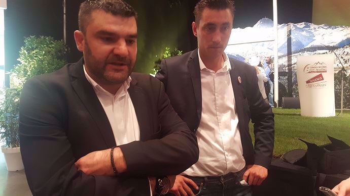 Jérémy Decerle et Samuel Vandaele, respectivement président et secrétaire général de Jeunes agriculteurs.
