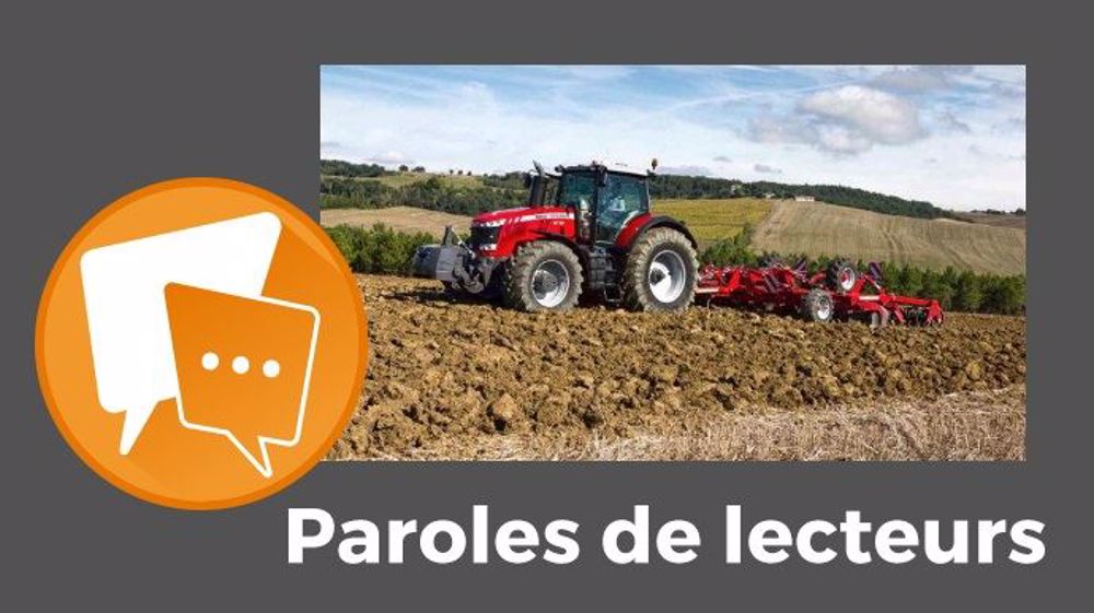  « Grâce à cette bonne année (pour le revenu des agriculteurs, NDLR), je vais pouvoir changer au moins un pneu sur mon tracteur... », ironise BG. (©Massey Ferguson // Création Terre-net Média)