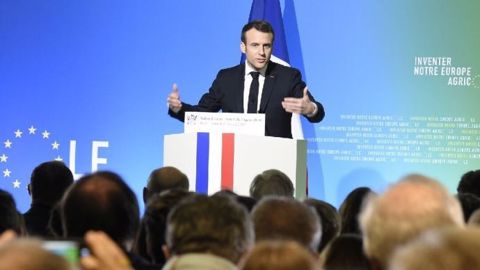 Emmanuel Macron inaugure le Salon de l'agriculture (©@Didier Guillaume)
