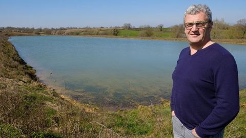 Le 21 mars 2019, la réserve de 65 000 m3 alimentée par les eaux de ruissellement sur 110 ha alentours est pleine. (©Nathalie Tiers) Le 21 mars 2019, la réserve de 65 000 m3 alimentée par les eaux de ruissellement sur 110 ha alentours est pleine. (©Nathalie Tiers)