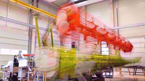 Claas test Center, tester des barres de coupe jusqu'à 12 mètres (©Claas)