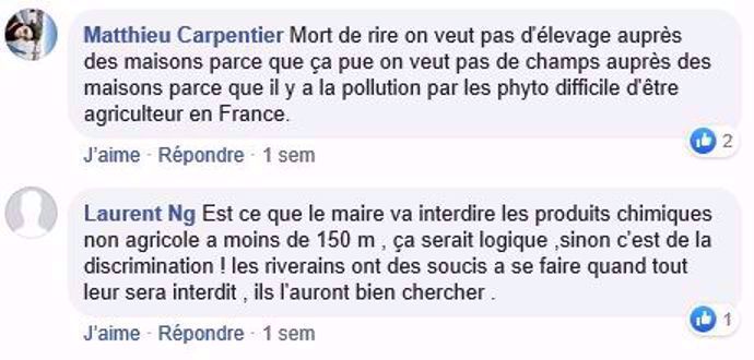 post facebook traitements phytos pres des maisons
