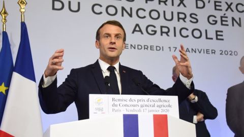 Le président de la République célébrant les vertus de l'agriculture française, à l'occasion des 150 ans du Concours général agricole (©Terre-net Média) Le président de la République célébrant les vertus de l'agriculture française, à l'occasion des 150 ans du Concours général agricole (©Terre-net Média)